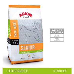 Arion adult Small Breed Senior Kylling og Ris 7,5 KG